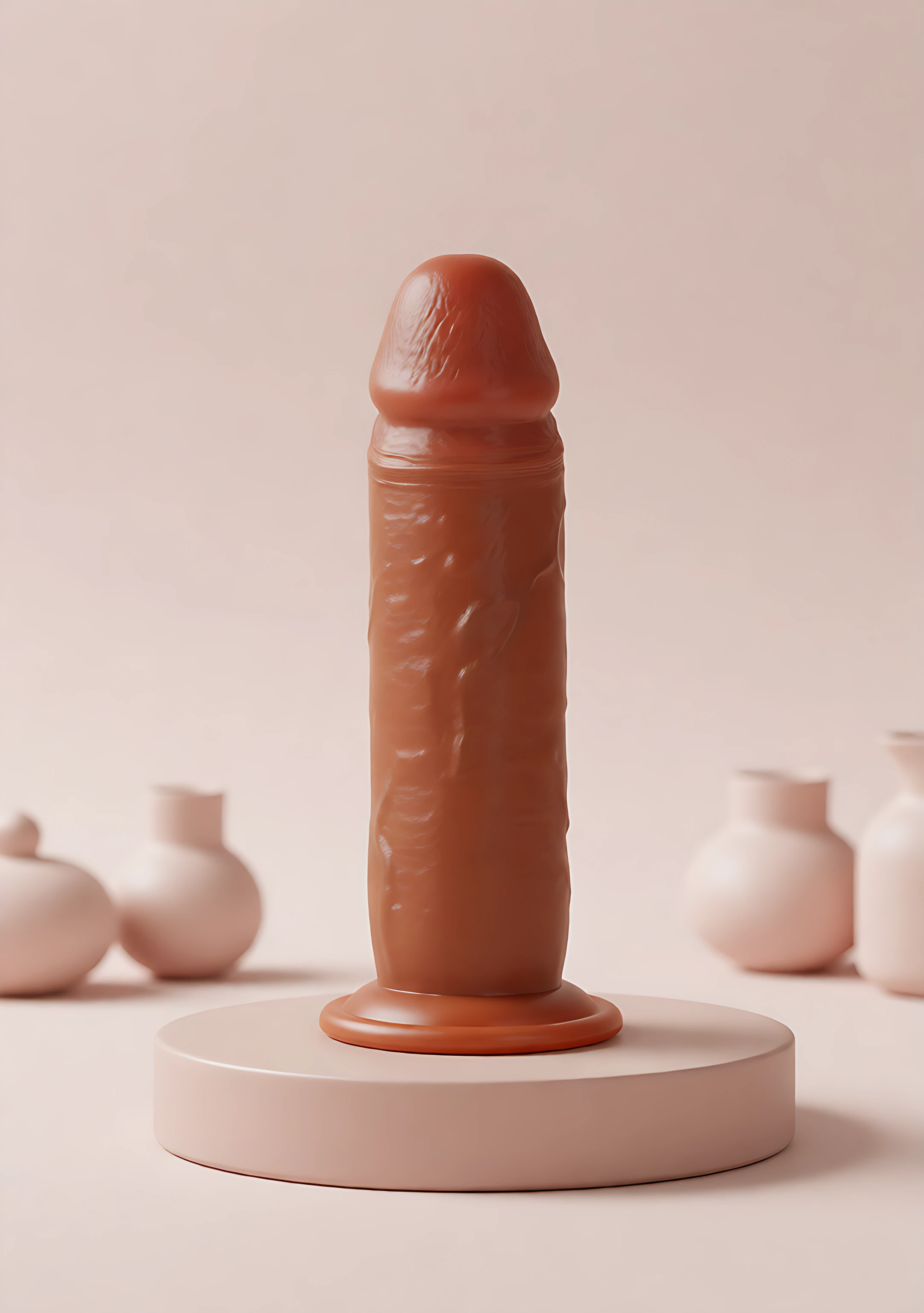 Foreskin Dong Vibrerende Siliconen 19 cm